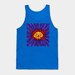 Superkid Superhero Comic Burst Super Kids Tank Top